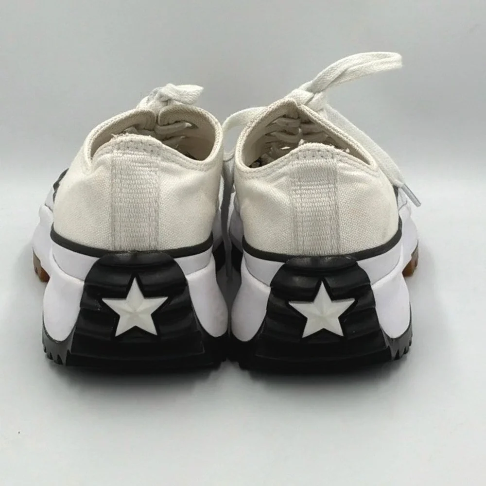 Converse Run Star Hike Low Top Unisex 5.5 Mens 7 Womens White Sneaker 168817C